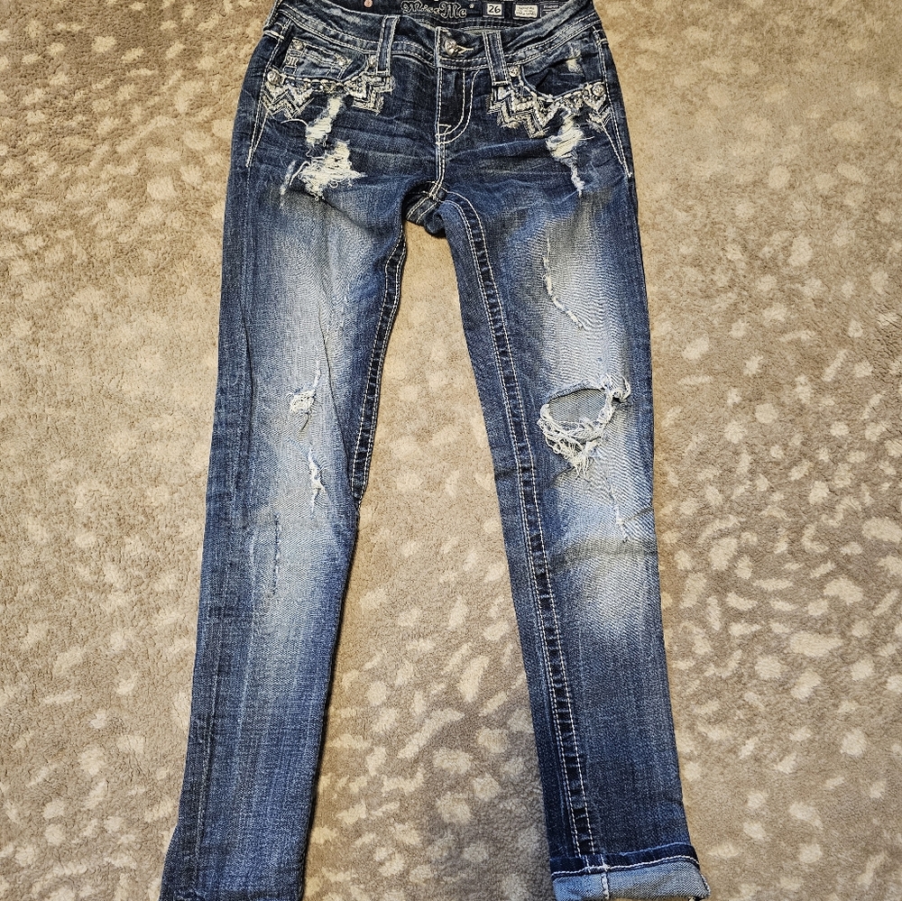 Miss Me signature ankle skinny